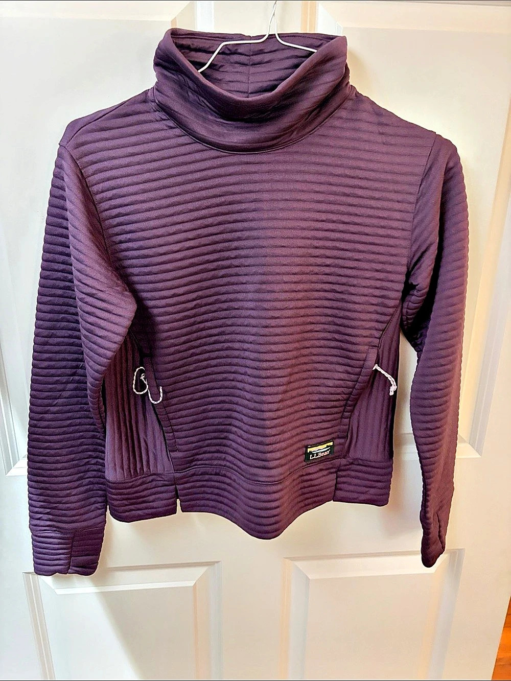 L.L.Bean Women's Airlight Pullover, Funnelneck Purple XS